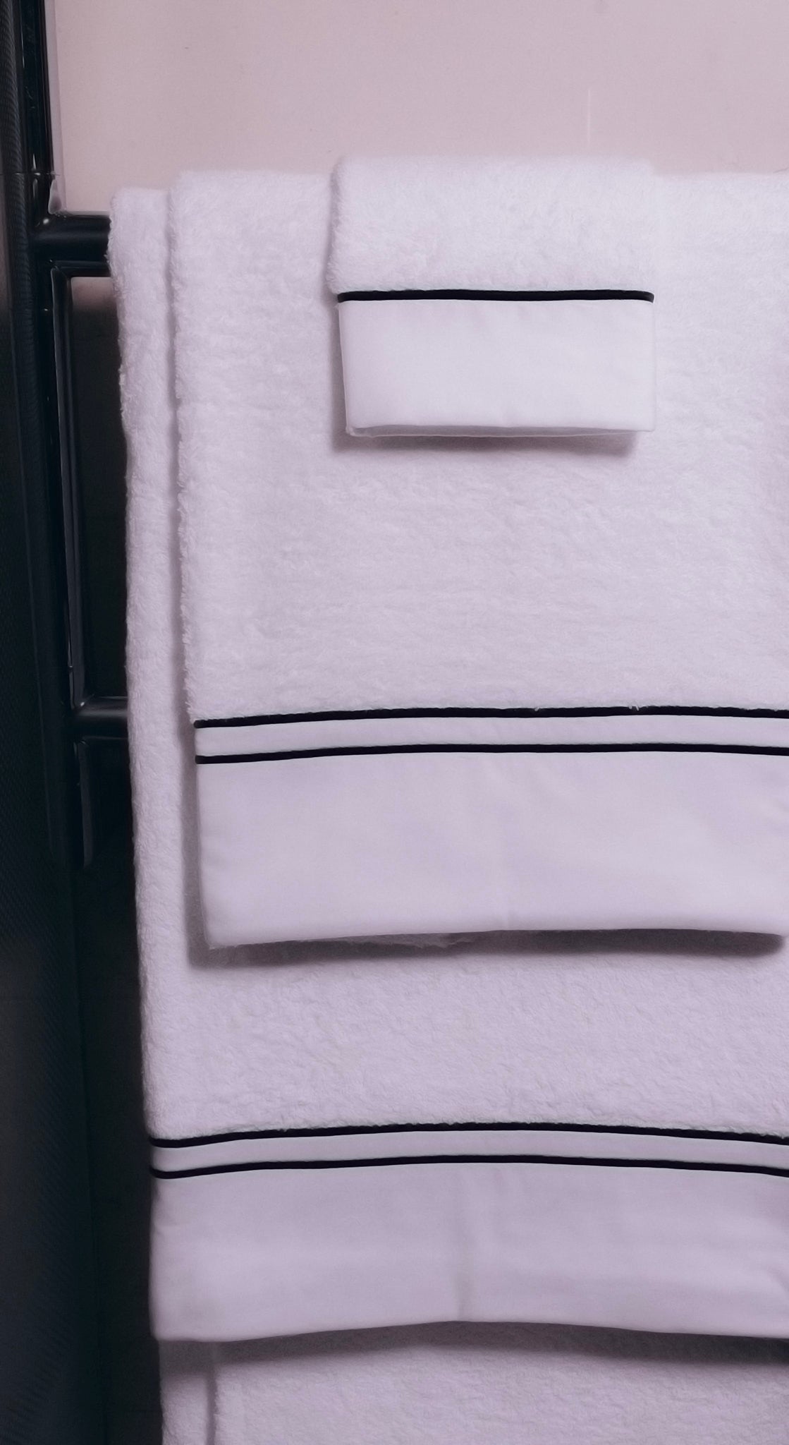 Bath towels. Set of products.